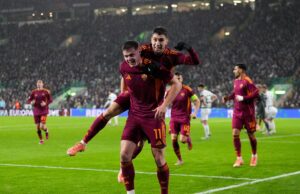 La Roma vince a Glasgow, doppietta Ferguson e 3-0 al Celtic
