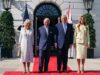 Re Carlo e Camilla ricevuti alla Casa Bianca da Trump e Melania