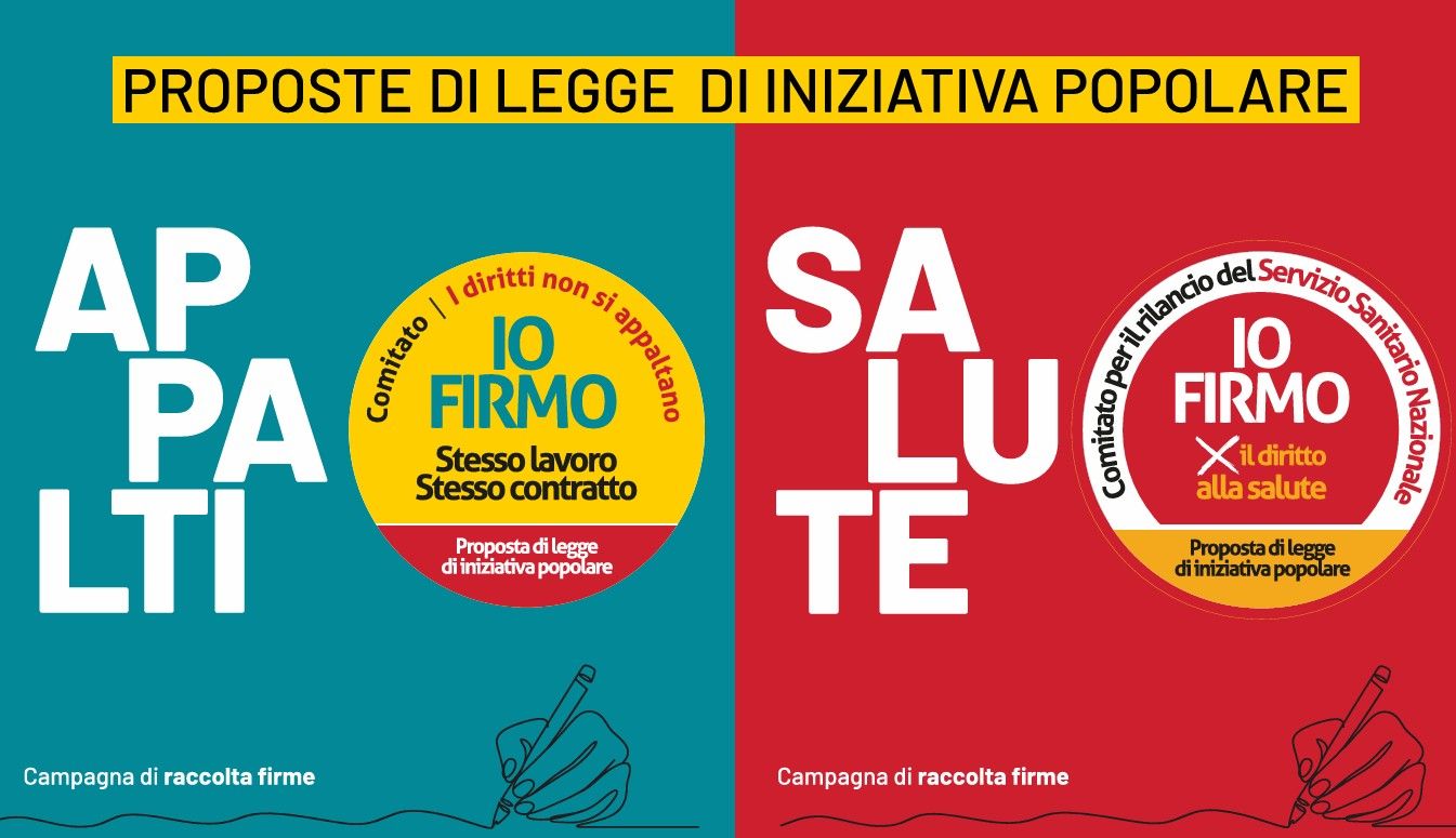 Sanità e appalti, la Cgil chiede una firma per il cambiamento